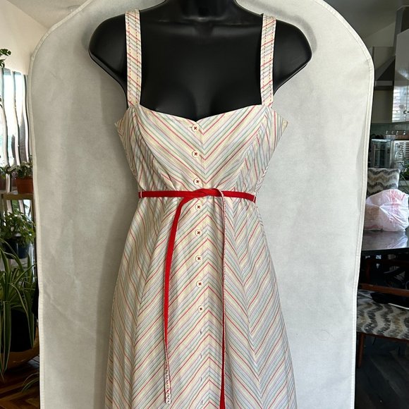 Strappy Button Up Summer dress - Picture 1 of 4